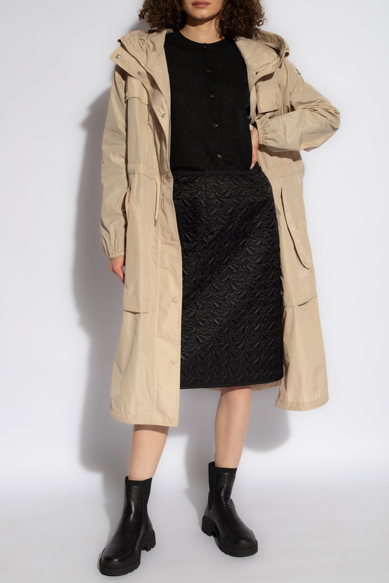 Black Quilted skirt Moncler - SchaferandweinerShops Japan